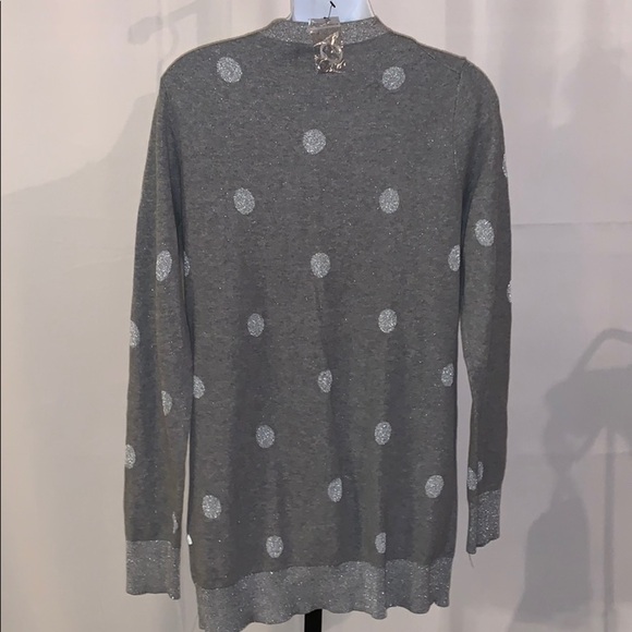 New Crown & Ivy pokadot cardigan sweater size - M - Picture 2 of 3